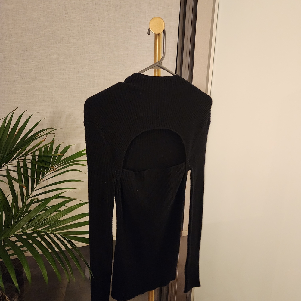 Joe's Jeans Black Ribbed Top